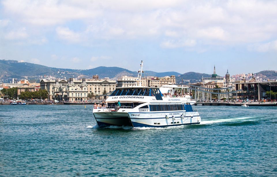 Barcelona: Boat Tour in Las Golondrinas - The 60-minute Skyline and Beaches route: what you’ll actually see