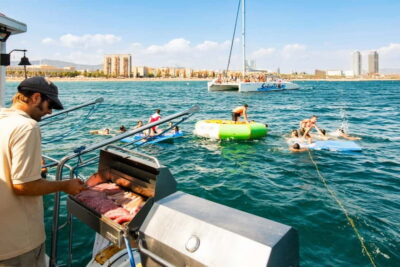Barcelona: Catamaran Party Cruise with BBQ Meal - Sailing Along Barcelona’s Coast Toward Badalona