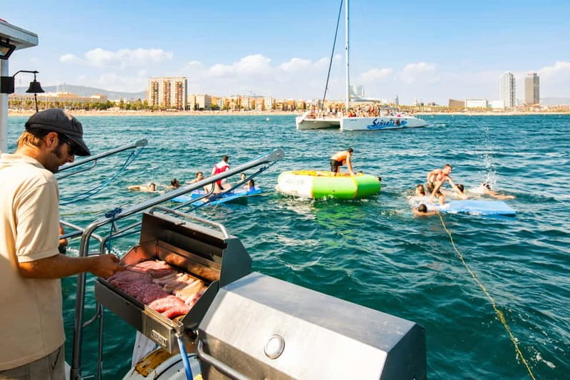 Barcelona: Catamaran Party Cruise with BBQ Meal - Sailing Along Barcelona’s Coast Toward Badalona