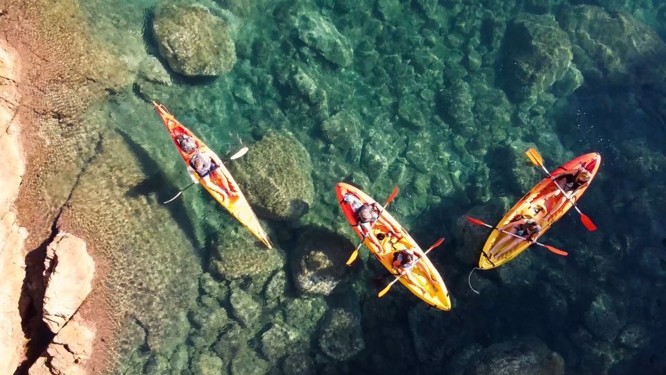 Barcelona: Costa Brava Kayak, Snorkel & Cliff Jump & Lunch - Platja de Sant Pol and the Camino de Ronda stretch: lunch plus a coastal break