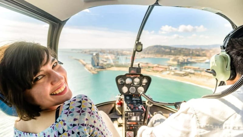 Barcelona: Helicopter Flight over Barcelona's Coastline - Taking off from Barcelona Heliport, right by the port
