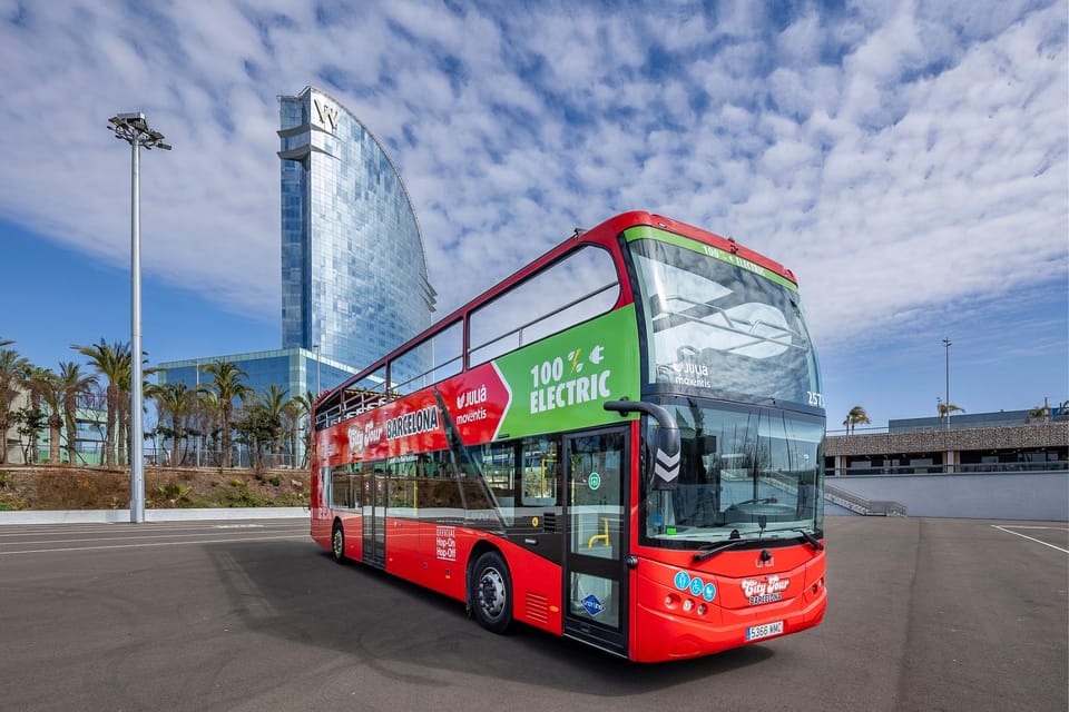 Barcelona Hop-On Hop-Off Bus and FC Barcelona Immersive Tour - Route West (orange): Montjuïc energy to Camp Nou and the Gaudí sweep