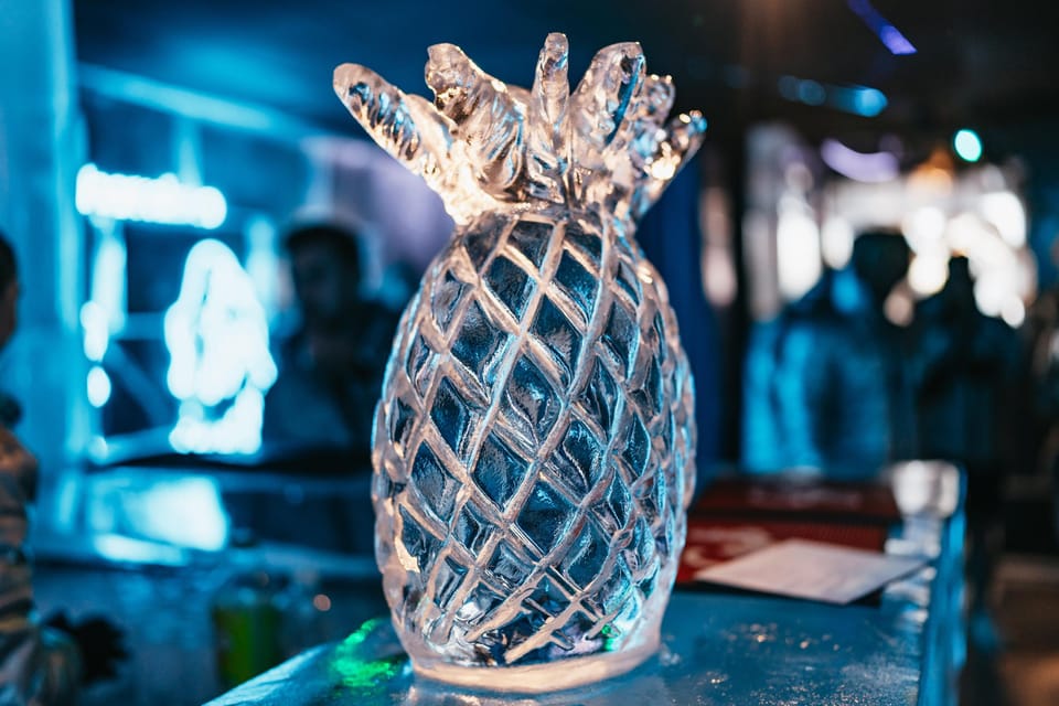 Barcelona: Icebar experience, located at the beach !! - Ice sculptures and photos: the art is the main show