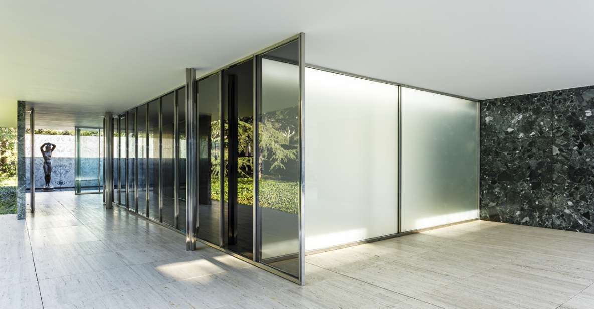 Barcelona: Mies van der Rohe Pavilion Ticket and Audio Guide - Seeing the pavilion’s design logic: indoor-outdoor balance and material contrast