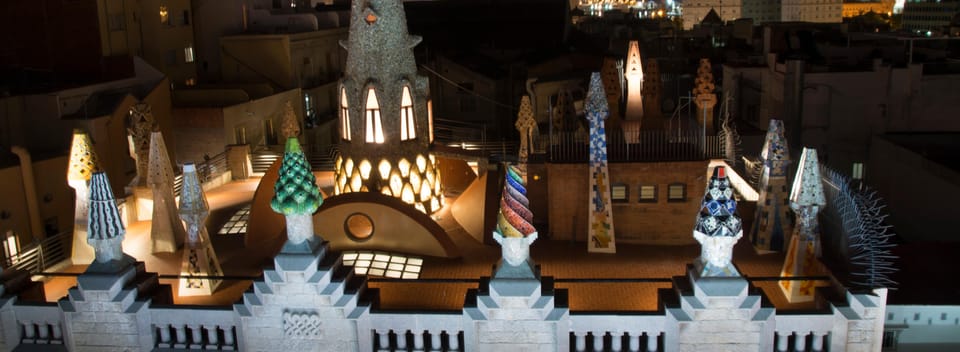 Barcelona: Palau Güell by Gaudí Entrance Ticket - Grand entrance hall, columns, and stained glass moments