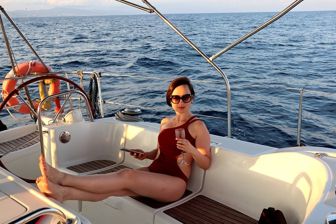Barcelona Private Sailing Tour with Drinks for Family and Friends - Barceloneta Beach and Hotel W Barcelona: the waterfront your photos will thank you for