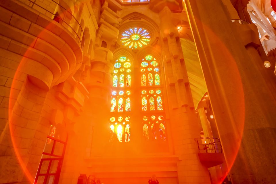 Barcelona: Sagrada Familia Tour with Optional Tower Access - Inside the basilica: five floors, one guided route, lots of symbolism