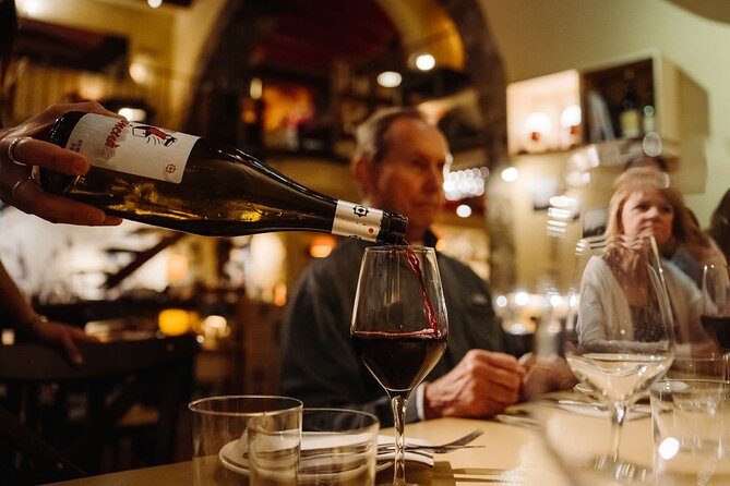 Bohemian Barcelona Neighborhood Evening Tapas & Wine Tour - Restaurant Santagustina: Cava toast and the mix of traditional plus modern