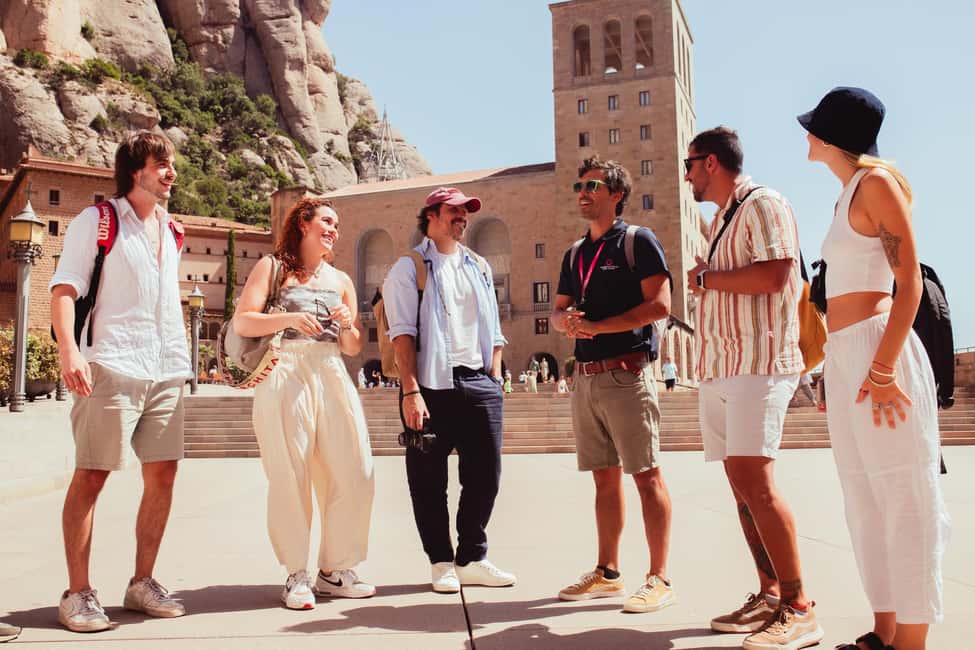 From Barcelona: Full-Day Montserrat & Wine Small Group Tour - Montserrat monastery time: guided facts plus space to wander