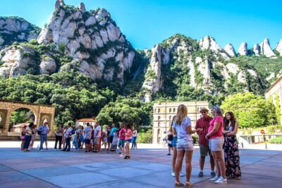 Montserrat Half Day Afternoon Tour from Barcelona - Minivan ride up and your first view of Montserrat’s rock formations